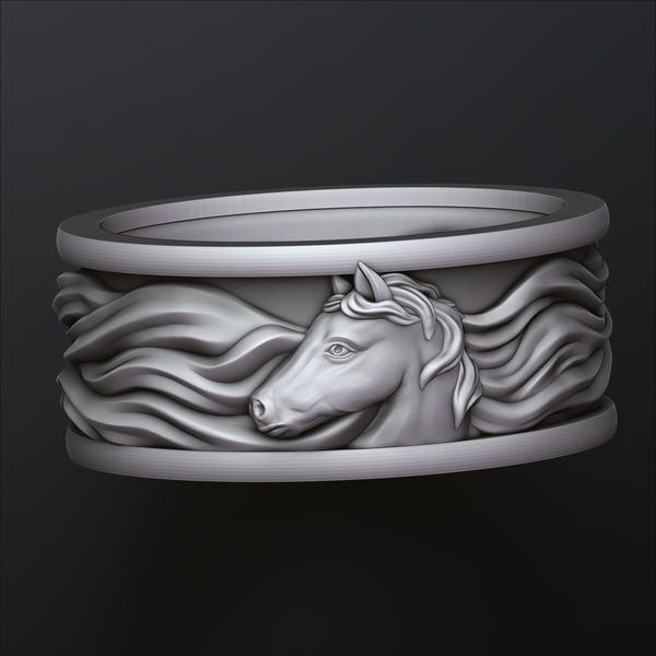 Horse Ring 3D print model