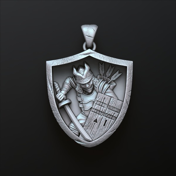 Samurai Pendant 3D print model