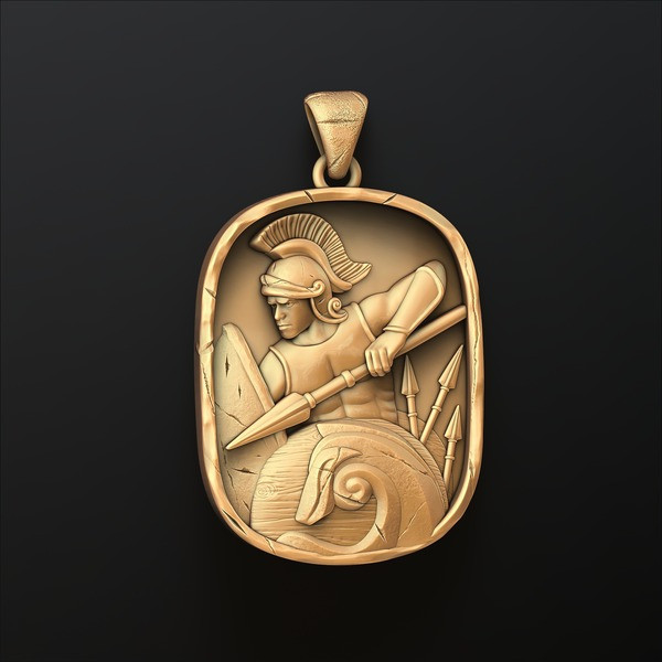 Roman Soldier Pendant 3D print model