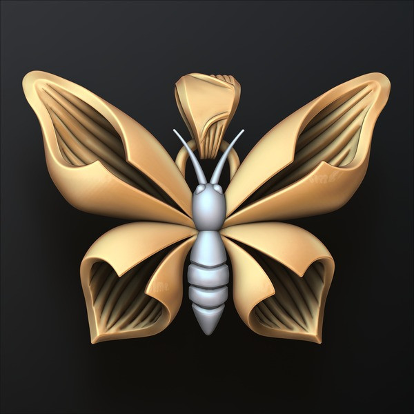 Butterfly Pendant 3D print model