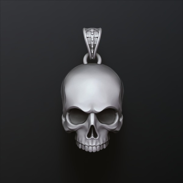 Skull Pendant 3D print model