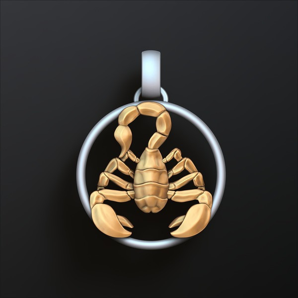 Zodiac Horoscope Scorpio Pendant 3D print model