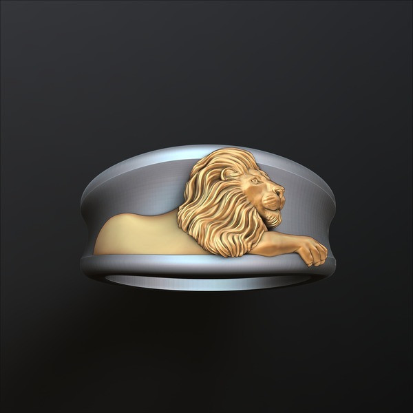 Zodiac Horoscope Leo Ring 3D print model
