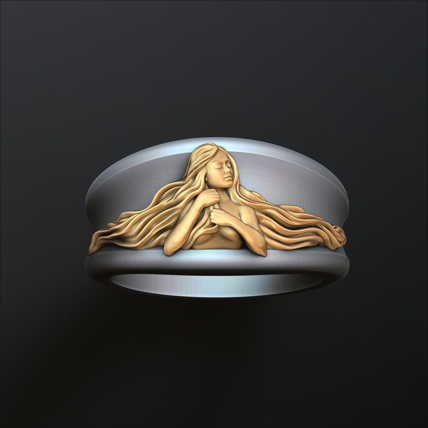 Zodiac Horoscope Virgo Ring 3D print model