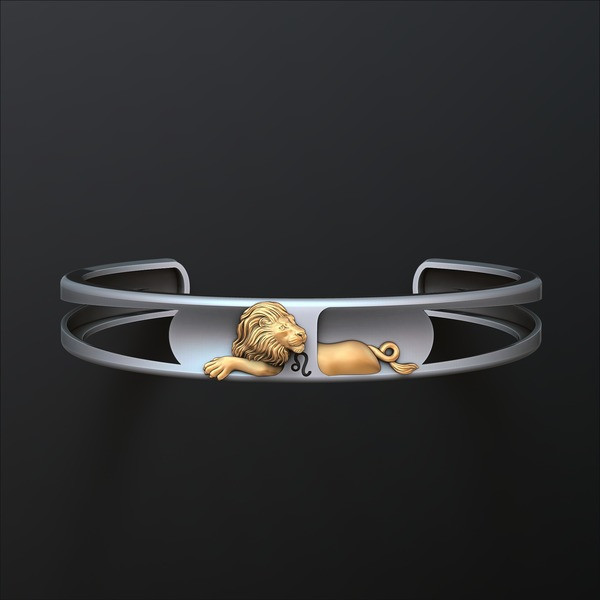 Zodiac Horoscope Leo Bracelet 3D print model