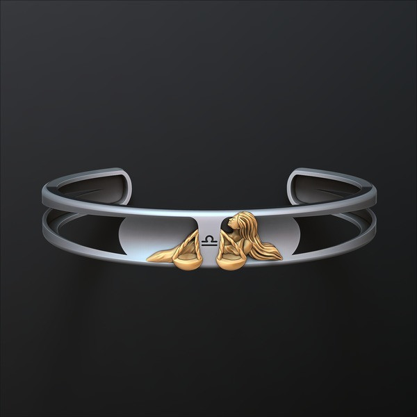 Zodiac Horoscope Libra Bracelet 3D print model