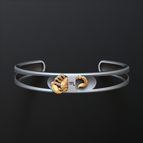 Zodiac Horoscope Scorpio Bracelet 3D print model