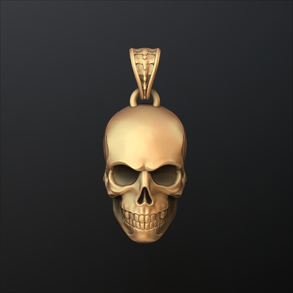 Skull Pendant Version 2 3D print model