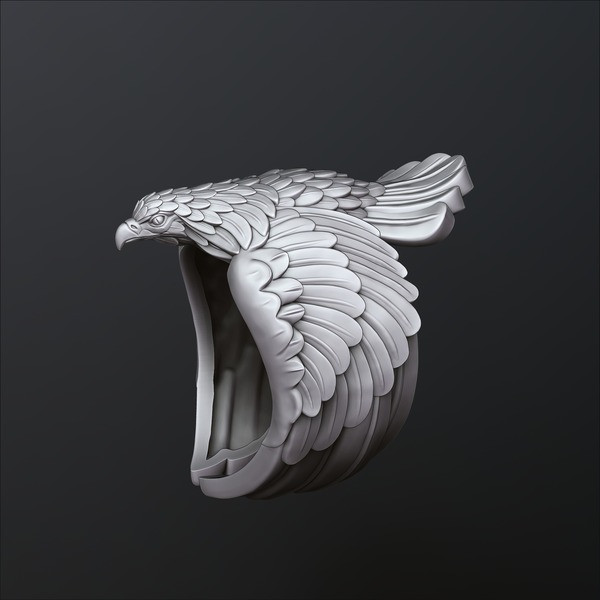 Eagle Ring 3D print model 1