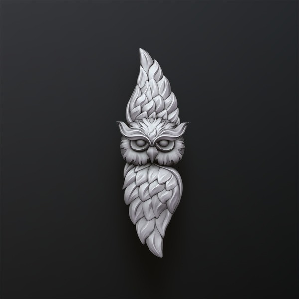 Owl Pendant 3D print model