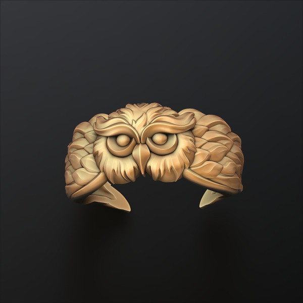Owl Ring 3D print model