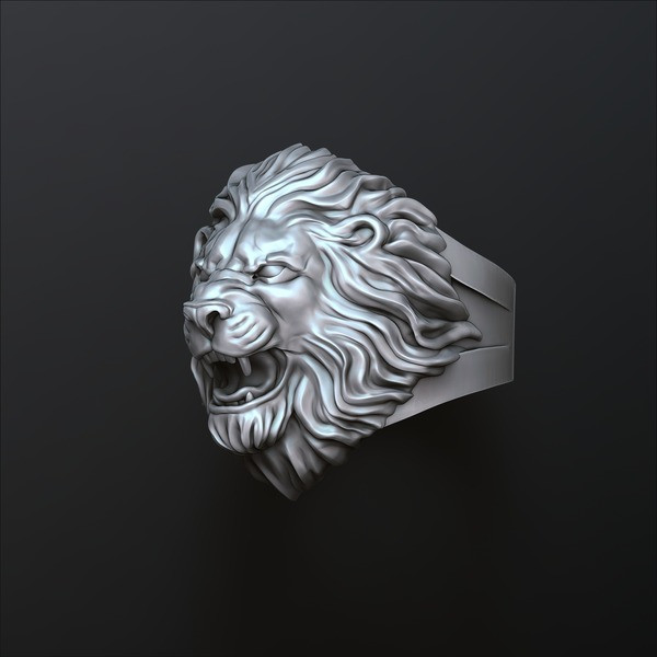 Lion Ring V2 3D print model