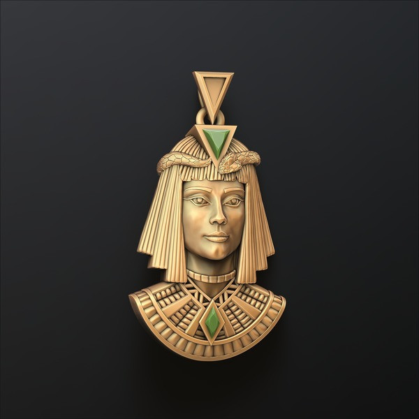 Queen Cleopatra Pendant 3D print model