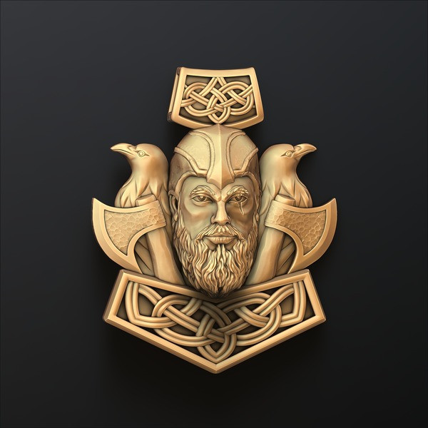 Viking Pendant 3D print model