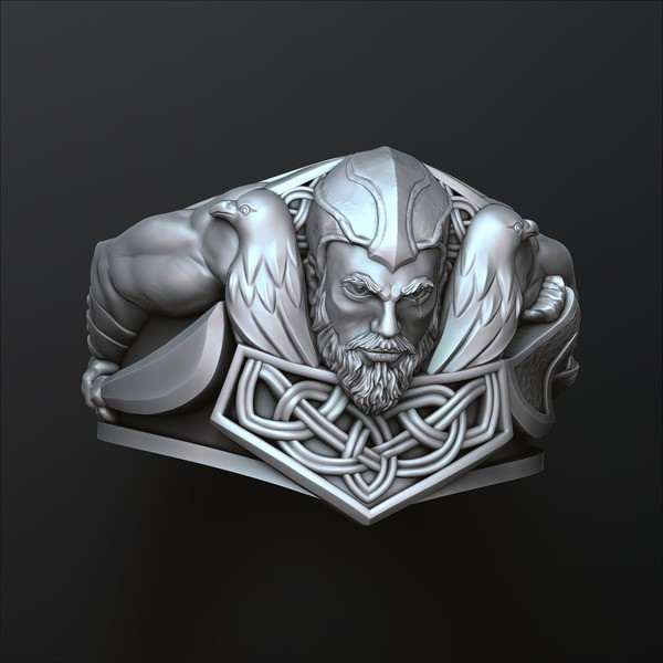 Viking Ring 3D print model