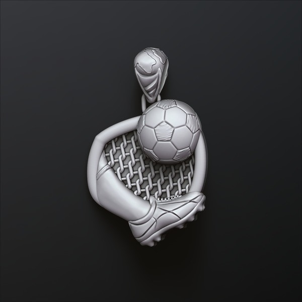 Football Pendant 3D print model