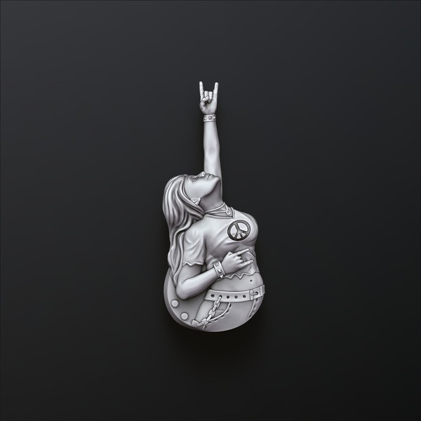 Rocker Pendant 3D print model