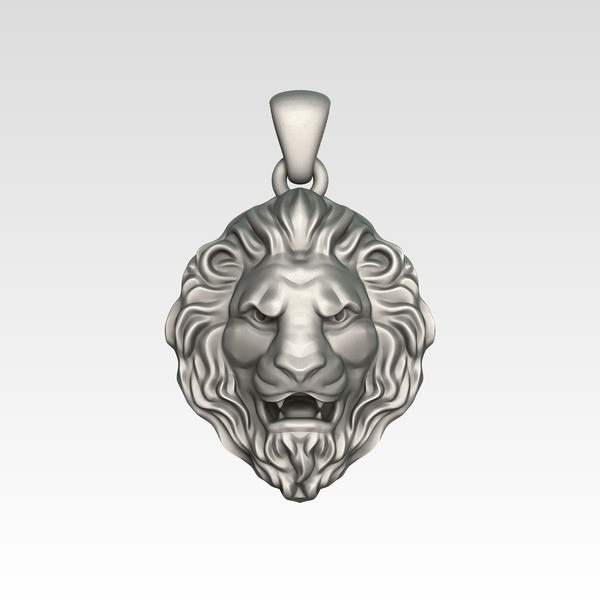 Lion Pendant Free 3D print model