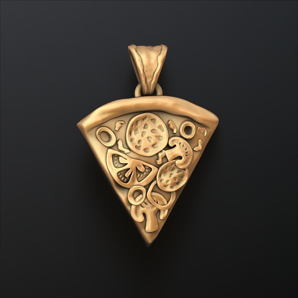 Pizza Slice Pendant 3D print model
